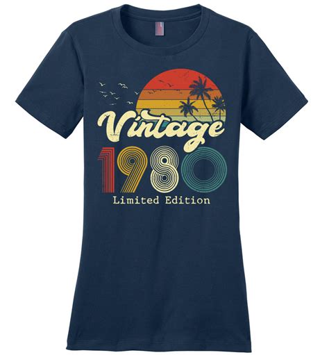 Vintage 1980 Perfect Weight Birthday Shirts| Birthday Shirts For Women| It's My Birthday Shirt ...