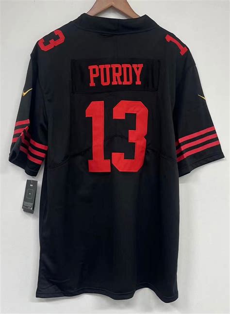 Brock Purdy San Francisco 49ers Jersey black – Classic Authentics