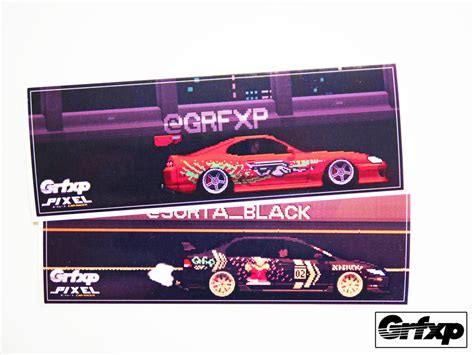 Create Your Own "Custom" Pixel Car Racer Style Printed "Slap" Stickers – Grafixpressions