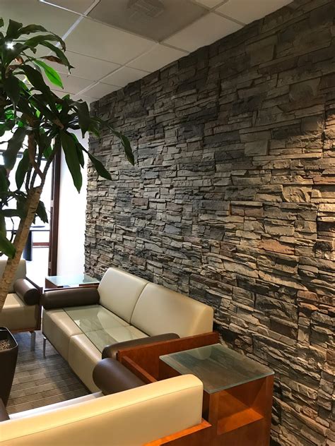 Kenai Stacked Stone Accent Wall Patterns | Stone walls interior, Stone ...