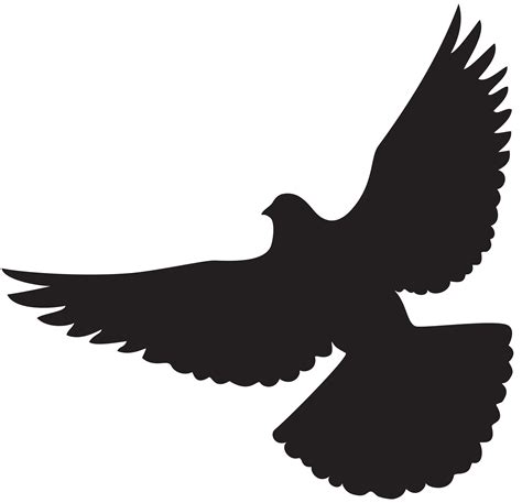 Columbidae Bird Silhouette Clip Art Dove Silhouette Png Clip Art Image ...