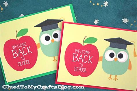 Welcome Back To School - Free Owl Card Printable