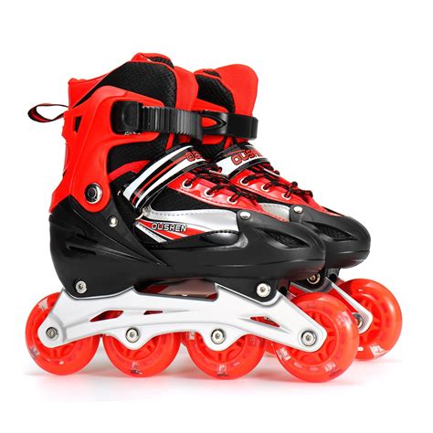 kids Adjustable Inline Skates with Light up Wheels, Outdoor & Indoor ...