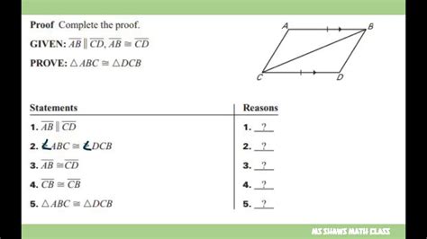 Proof That Two Lines Are Parallel