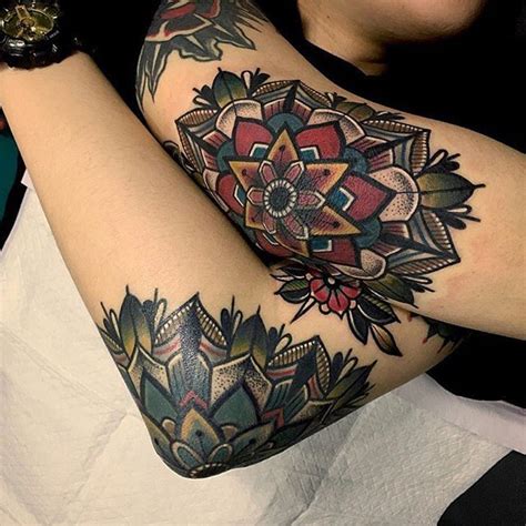 Beautifully done Neo traditional style elbow pieces Artist IG ...