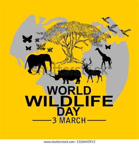 World Wildlife Day Poster Stock Vector (Royalty Free) 1326643913 | Shutterstock