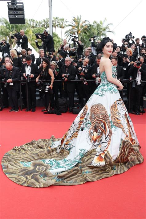 Fan Bingbing Gleams in Tiger-Embroidered Dress at Cannes Film Festival ...