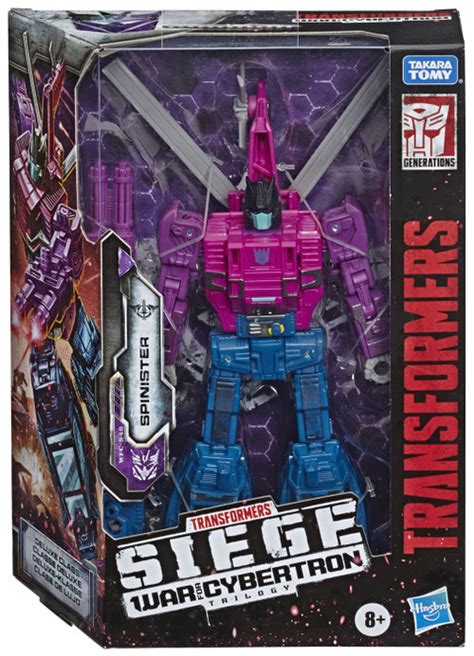 Transformers War for Cybertron Siege Spinister Deluxe Action Figure Hasbro Toys - ToyWiz