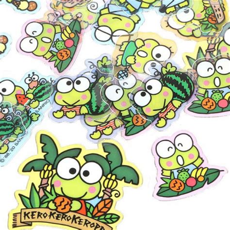 Japan Sanrio Summer Stickers with T-shirt Bag - Keroppi | Kawaii Limited