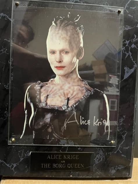 Star Trek Actress Alice Krige Borg Queen Autographed Photo From Star Trek: First Contact With ...