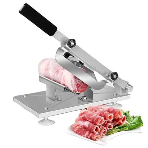 Meat Slicer Stainless Steel with Adjustable Blades + Suction Grips - Shado