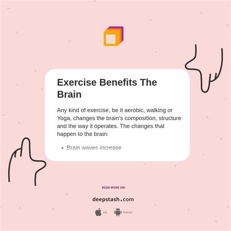 Exercise Benefits The Brain - Deepstash