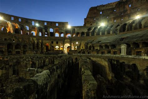 Visiting the Colosseum at Night - An American in Rome