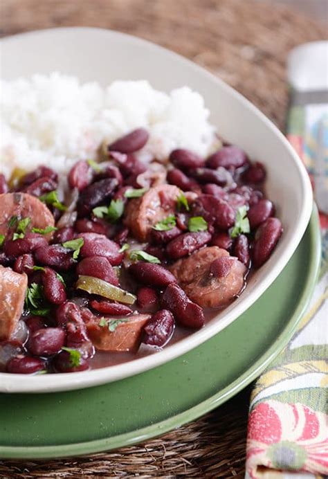 Slow Cooker Red Beans and Rice with Chicken Sausage