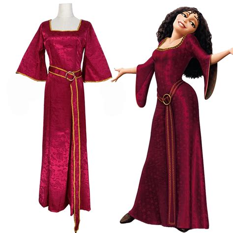 Custom Made Rapunzel Tangled Mother Gothel Beautiful Costume Medieval ...