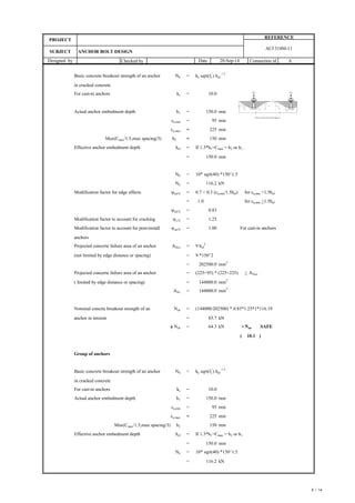 Anchor bolt design | PDF