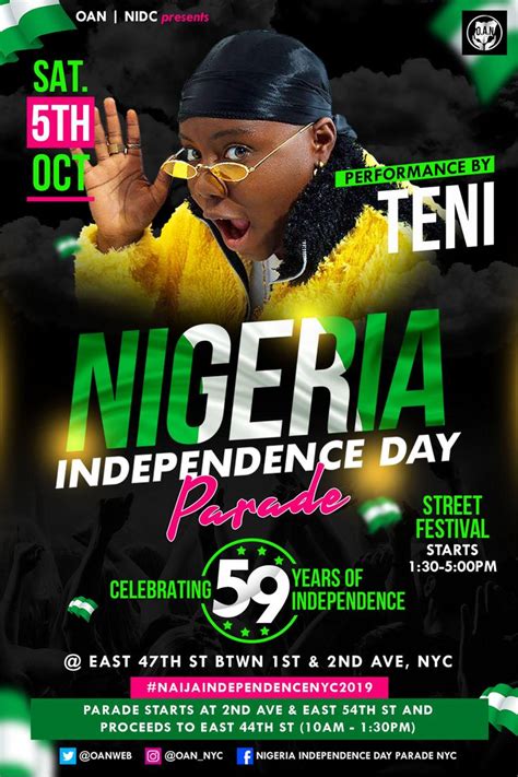 NYC NIGERIAN INDEPENDENCE DAY PARADE & CARNIVAL | Nigerian independence ...