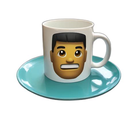 A beautiful mug on a book | AI Emoji Generator