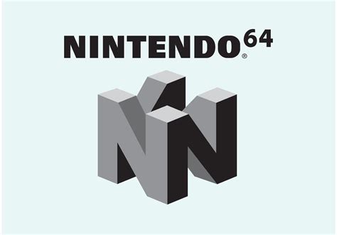 Nintendo 64 Logo 64342 Vector Art at Vecteezy