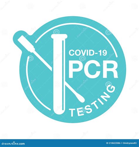 PCR Testing - Polymerase Chain Reaction Emblem Vector Illustration | CartoonDealer.com #197786106