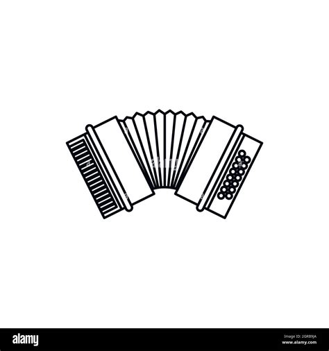 Accordion icon, outline style Stock Vector Image & Art - Alamy