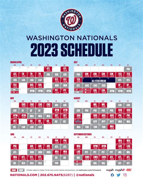 Washington Nationals Announce 2023 Schedule | by Nationals ...