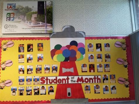 Student of the month bulletin board idea/ bubblegum. . | Student of the month, School fun ...