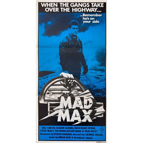 MAD MAX Australian Movie Poster - 13x30 in. - 1979/R1981