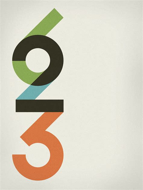 58 Beautiful Numerical Typography Designs | Web & Graphic Design | Bashooka