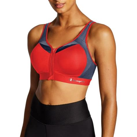 Champion - Champion Motion Control Zip Sports Bra - Walmart.com ...