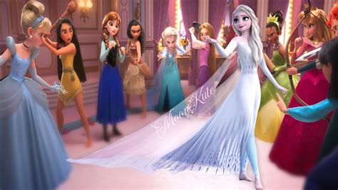 Elsa Frozen 2 VS Disney Princesses - YouTube