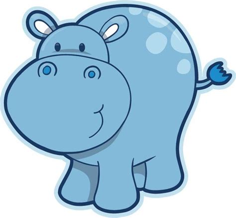 Cute baby hippopotamus vector Free vector in Encapsulated PostScript ...