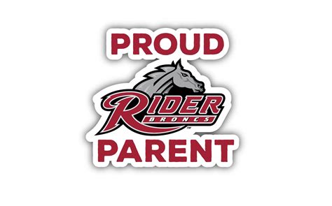 Rider University Broncs Alumni Proud Parent 4" Sticker (4 Pack) – R & R ...