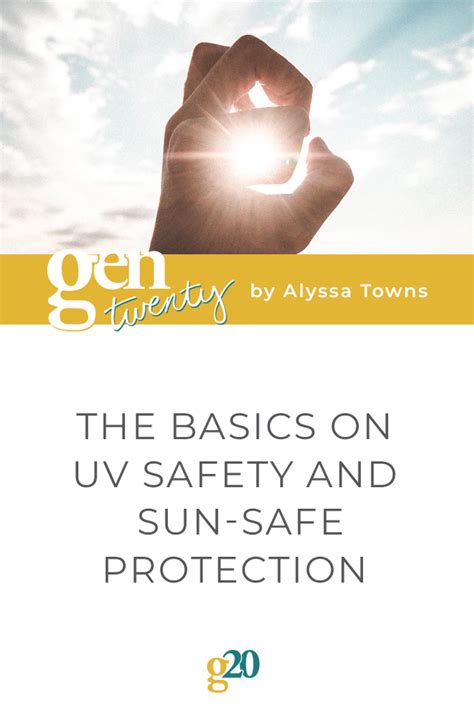 The Basics on UV Safety and Sun-Safe Protection - GenTwenty