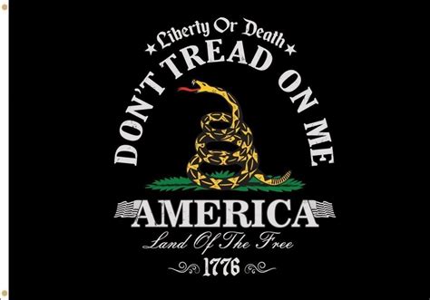 Don't Tread On Me Flag - Cobra - Black - Patriot Flag Store