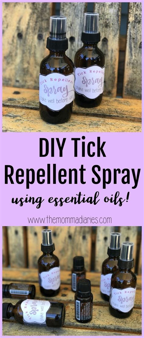 DIY Tick Repellent Spray - The Momma Diaries Tick Repellent Essential ...