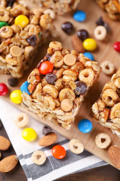 Trail Mix Cereal Bars - A Kitchen Addiction