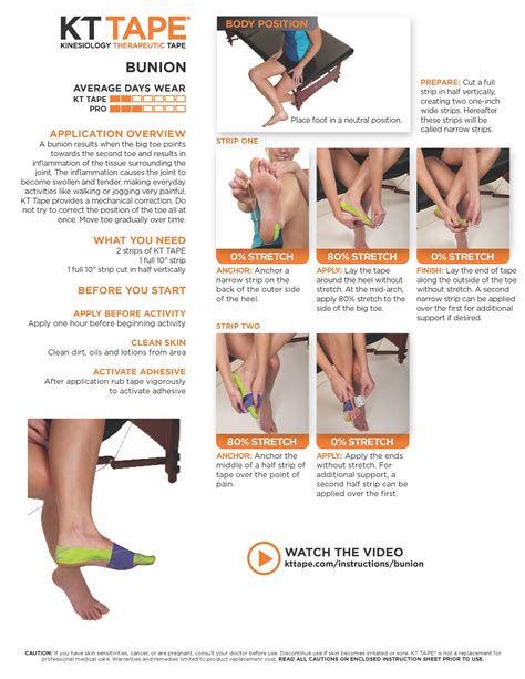 Bunion - KT Tape | Kinesiology taping, Bunion, Kt tape