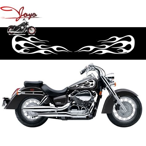 Motorcycle Flame Gas Tank Decals Stickers For Honda Shadow VT750 Universal-in Decals & Stickers ...