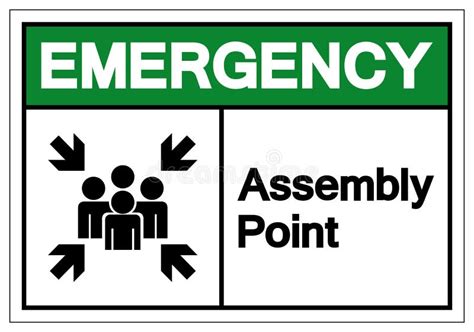 Assembly Point Sign Emergency