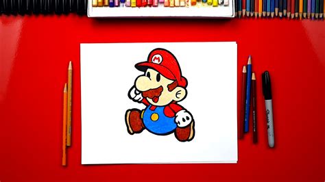 How To Draw Paper Mario - Art For Kids Hub