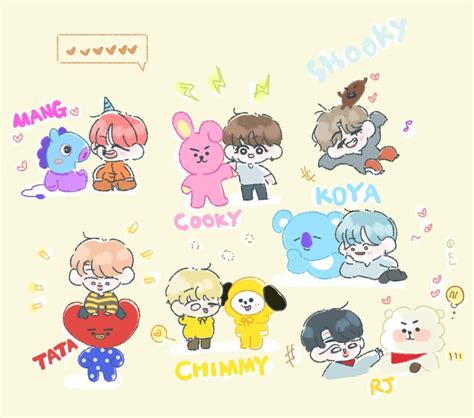 Pin by 🔥⛓pretty savage⛓🔥 on Bts lockscreen Art | Bts fanart, Bts chibi, Bts