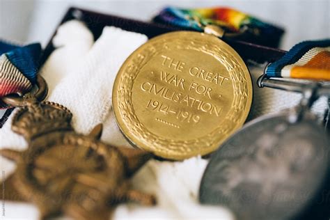 "First World War Campaign Medals" by Stocksy Contributor "Jacqui Miller ...