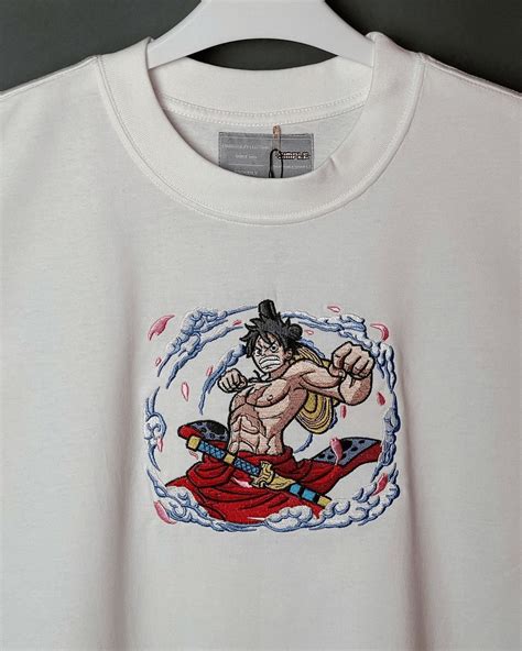 Embroidered Luffy Arc Wano Crewneck Gifts For One Piece Anime Fans ...