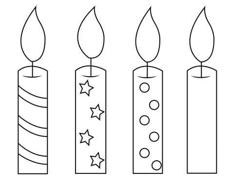 Birthday Candle Coloring Page | Birthday coloring pages, Colorful candles, Birthday candles ...