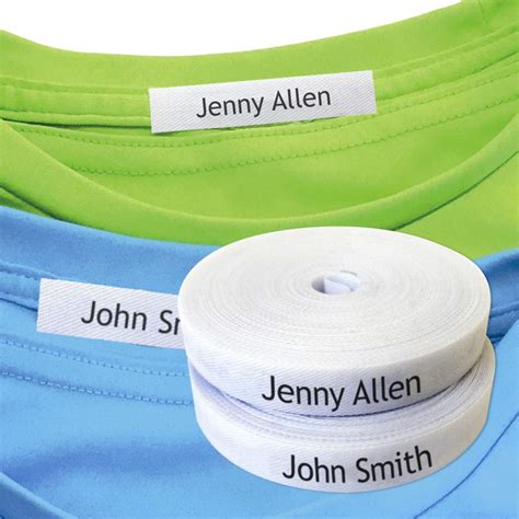 Buy 100 Iron-on Fabric Labels for Clothing, Customized Name Tags for School Uniforms, Elderly ...