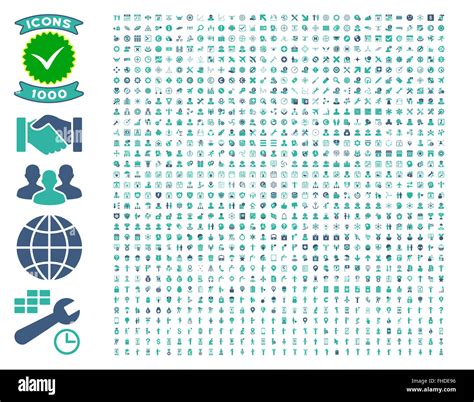 Collection of 1000 flat vector icons Stock Photo - Alamy