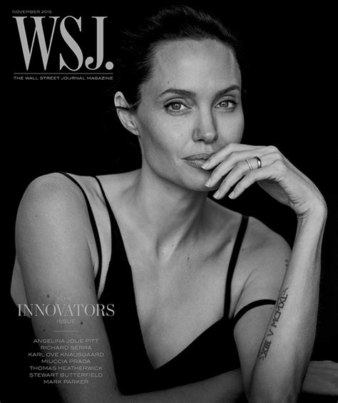 Angelina Jolie Poses for Peter Lindbergh in WSJ. Magazine