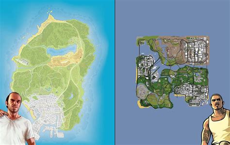 Gta V Map Comparison