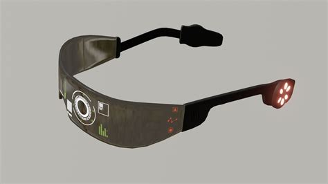 Futuristic Glasses 3D model | CGTrader